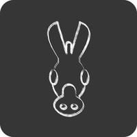 ícone burro. relacionado para animal cabeça símbolo. simples Projeto editável. simples ilustração vetor