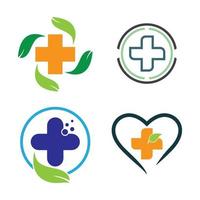 imagens de logotipo de cuidados médicos vetor