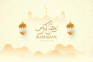 Ramadã kareem islâmico ornamental fundo ilustração modelo Projeto vetor