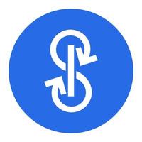 ansiar.finanças yfi símbolo símbolo criptomoeda logotipo, moeda ícone isolado em branco fundo. vetor ilustração.