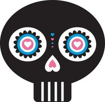 desenho animado mexicano dia do a morto crânio - dia de los muertos vetor