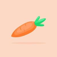 cenoura vegetal desenho animado vetor ilustração