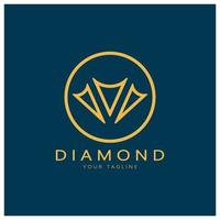 simples diamante abstrato logotipo, para negócios, crachá, jóias loja, ouro loja,aplicativo,vetor vetor