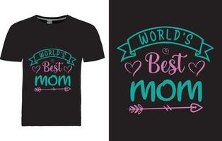 design de camiseta dia das mães vetor