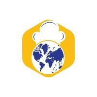 global chefe de cozinha vetor logotipo Projeto.