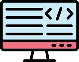 ilustração de design de ícone de vetor de programação