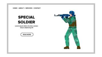 especial soldado vetor