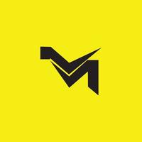 criativo e moderno m logotipo Projeto vetor