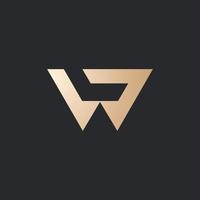 luxo e moderno wl carta logotipos Projeto vetor