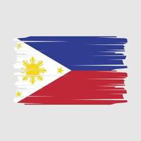 vetor de escova de bandeira filipinas