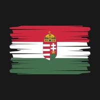 vetor de escova de bandeira da Hungria