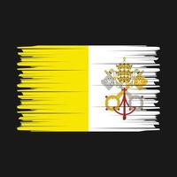 vetor de pincel de bandeira do vaticano