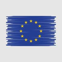 vetor de pincel de bandeira europeia