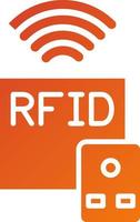 rfid ícone estilo vetor