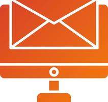 estilo de ícone de e-mail marketing vetor