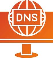 estilo de ícone de DNS vetor