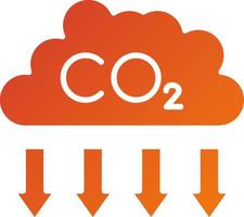 estilo de ícone de extração de co2 vetor