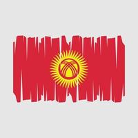 vetor de bandeira do Quirguistão