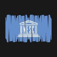 unesco bandeira vetor