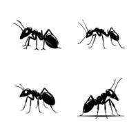 pegue trabalhador com nosso formiga logotipo silhueta coleção. mão desenhado com intrincado detalhes, esses ilustrações estão certo para adicionar uma toque do determinação para seu projeto vetor
