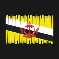 vetor de escova de bandeira de brunei
