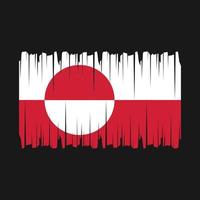 vetor de pincel de bandeira da Groenlândia