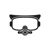 mergulho óculos ícone símbolo, ilustração Projeto modelo. vetor