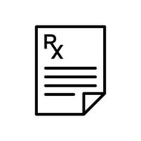rx ícone vetor Projeto modelo simples e moderno