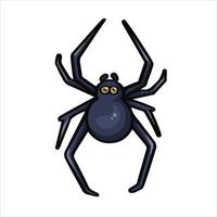 desenho animado colori aranha tarântula vetor