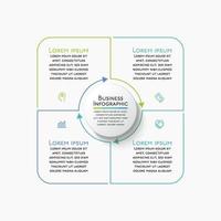 apresentação modelo de infográfico de negócios vetor