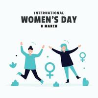 internacional mulheres dia Projeto para internacional momento vetor