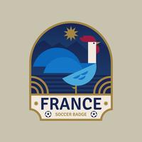 Emblemas do futebol da copa do mundo de France vetor