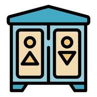 banheiro quarto ícone vetor plano
