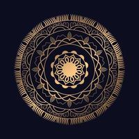 Prêmio mandala vetor com luxo dourado islâmico padronizar