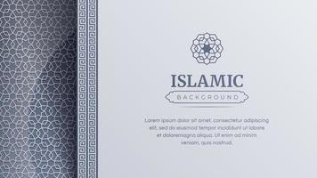 islâmico árabe arabesco enfeite padronizar quadro, Armação fronteiras fundo com cópia de espaço vetor
