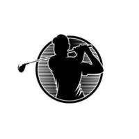 golfe esporte logotipo Projeto inspiração vetor