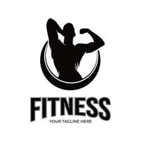 ilustração de design de logotipo de fitness vetor