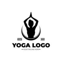 ioga e meditação logotipo Projeto inspiração vetor