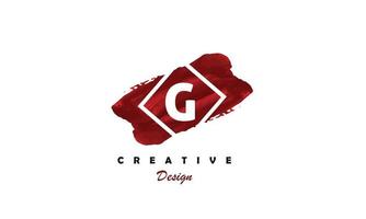 g alfabeto carta logotipo água cor símbolo criativo na moda logotipo Projeto vetor