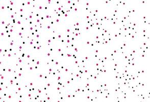 textura vector rosa claro roxo em estilo poli com círculos, cubos.