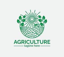 agricultura logotipo Projeto em branco fundo, vetor ilustração.