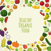 comida orgânica saudável vetor