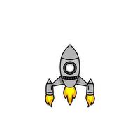 nave espacial ícone, uma simples nave espacial Projeto com a elegante conceito vetor