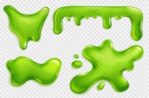 verde lodo, geléia, líquido gotejamento meleca ou cola vetor