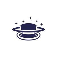 mágico chapéu espaço criativo logotipo vetor