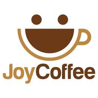 moderno plano Projeto simples minimalista sorrir feliz alegria café logotipo ícone Projeto modelo vetor com moderno ilustração conceito estilo para cafeteria, café comprar, restaurante, distintivo, emblema e rótulo