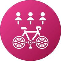 elétrico bicicleta compartilhar ícone estilo vetor