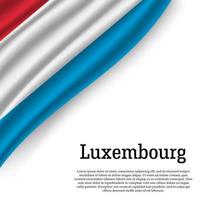 acenando bandeira do Luxemburgo vetor