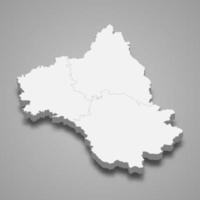 3d isométrico mapa do aveyron é uma departamento dentro França vetor