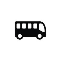 ônibus ícone isolado em branco fundo vetor
